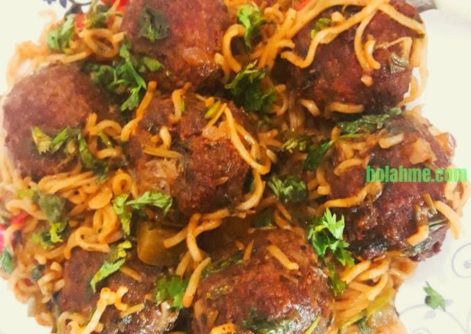 IndoBalls - Indomie Stir Fry and Meatballs #pacemakers