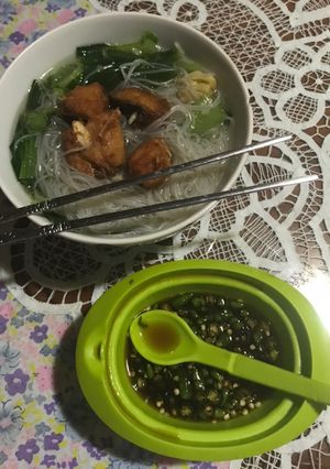 Foto resep Bihun kuah ikan gabus goreng