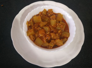 A picture of Lauki ki sabzi.