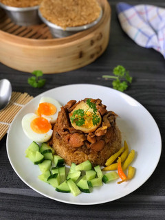 Foto resep Nasi Tim Ayam Jamur