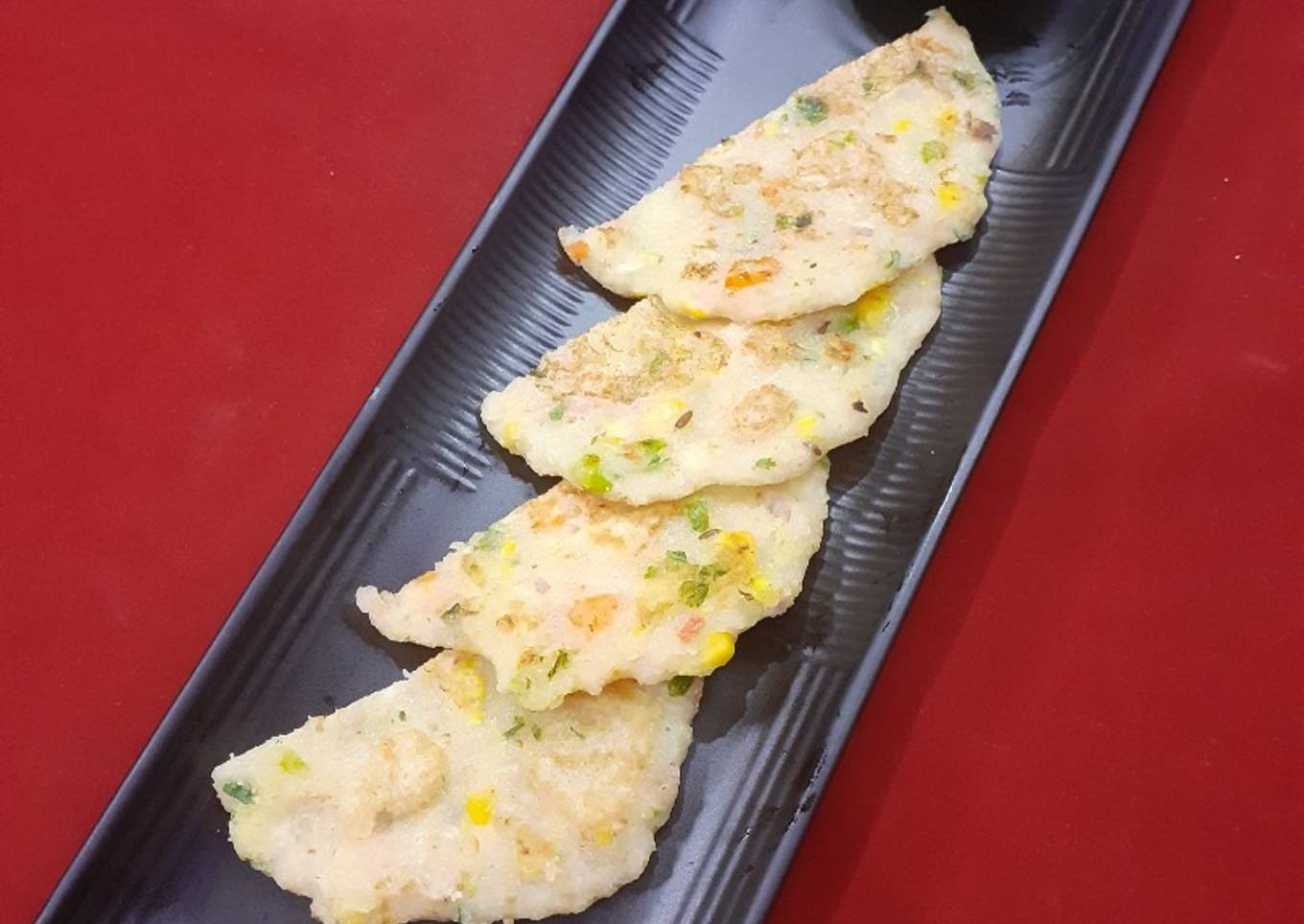 Oatmeal and vegetable pancakes