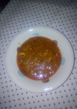 A picture of Fish stew.