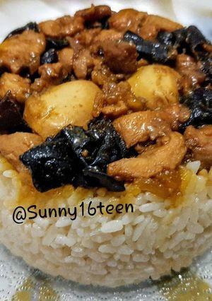Gambar Nasi Tim Ayam Telur Puyuh