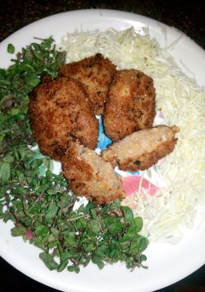 A picture of Rice kabab (left over rice).