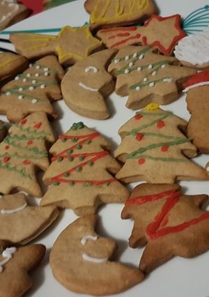 A picture of Christmas Ginger Cookies🍭.