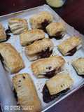 Banana choc puff