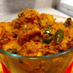 Aloo fry karahi A picture of Aloo fry karahi.
