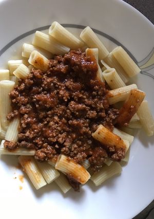 Una foto de Carne molida en salsa roja