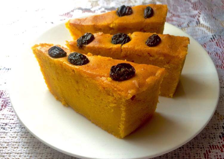 Cara mudah Menyiapkan Bolu Labu Kuning Blueberry &amp; Kismis Anti Gagal
