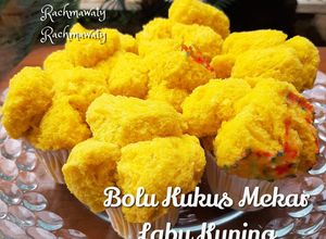 Foto resep 81.Bolu Kukus Mekar Labu Kuning