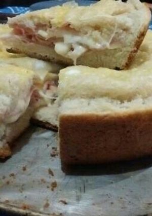 Una foto de Tartatorta de jamón y queso