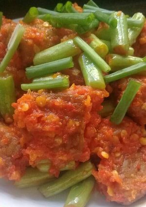 Foto resep Tempe balado pedas😯