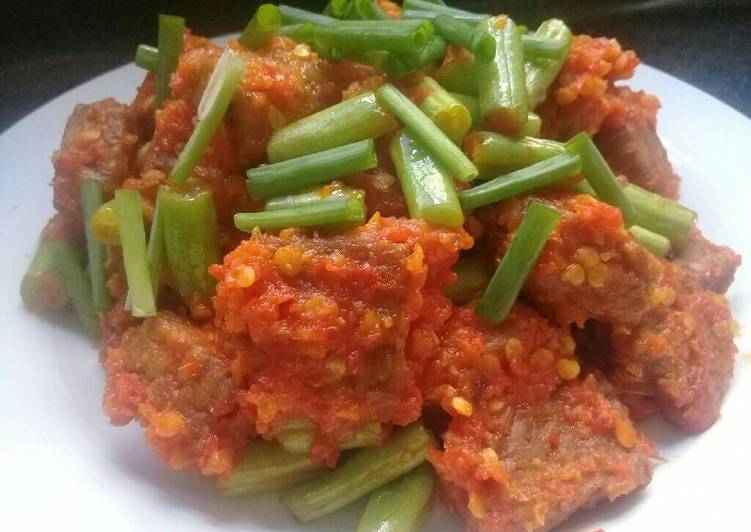 Tempe balado pedas😯