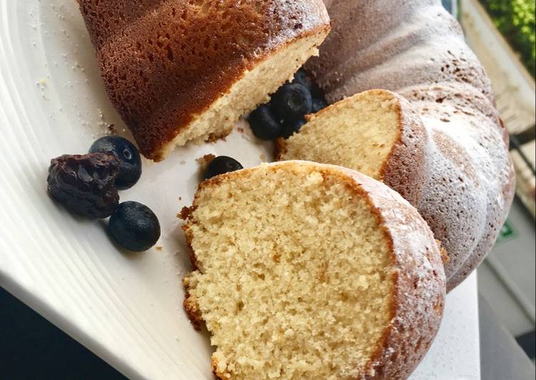 Hot milk Bundt cake