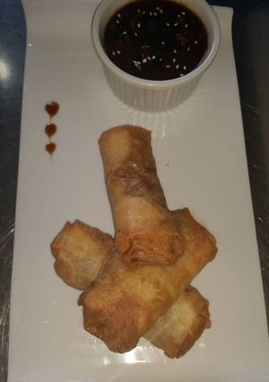 Una foto de Egg rolls
