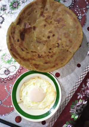 A picture of Ginger Garlic paratha.