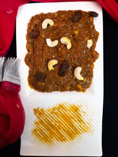 A picture of Haldi ka Halwa.