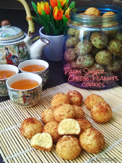 Foto resep Palm Sugar Cheese Peanuts Cookies