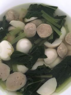 Foto resep Sayur sawi bakso