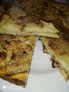 Una foto de Torta de ricotta y manzanas (con bonus)