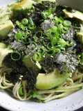 Avocado Soba Salad with ‘Mentsuyu’ Sauce