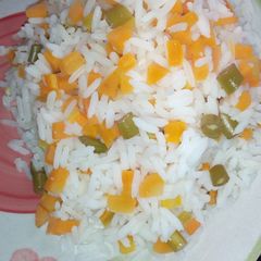 Colour rice(Vegetable rice) A picture of Colour rice(Vegetable rice).