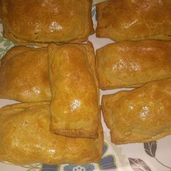 A picture of Chicken rolls.