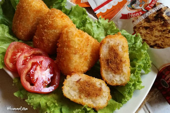 Anti Ribet, Membuat Lemper goreng isi abon tuna Gampang