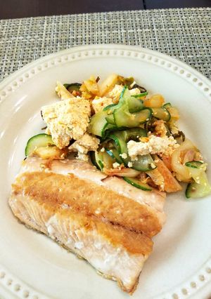 A picture of Tofu Kimchi Salad.