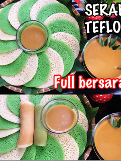 Foto resep Serabi teflon kuah kinca