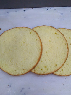 A picture of Sponge cake / vanilla sponge / soft sponge / My first recipe.
