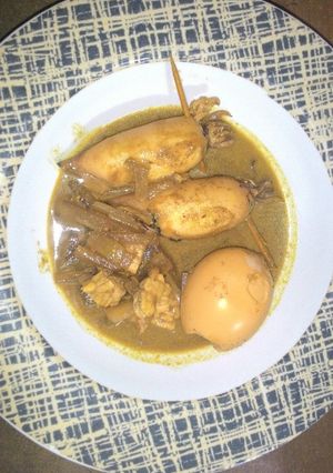 Foto resep Kare cumi bumbu instan