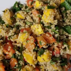 A picture of Mango, mint & quinoa salad.
