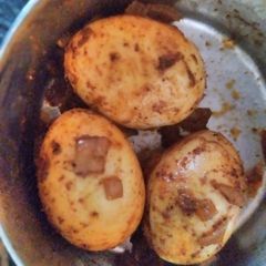 A picture of Egg curry masala fry.