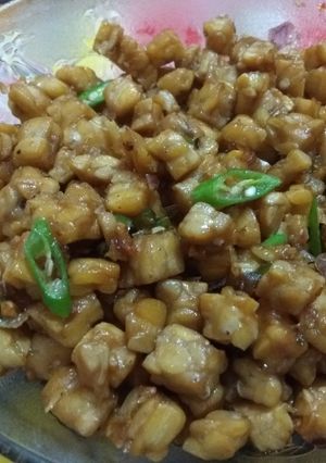 Foto resep 20. Tempe kecap cabe hijau