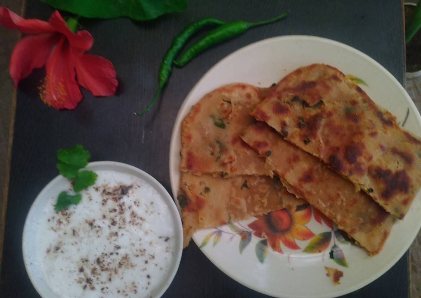 Coriander Butter masala Paratha