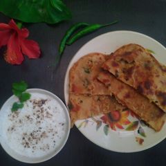 Coriander Butter masala Paratha A picture of Coriander Butter masala Paratha.