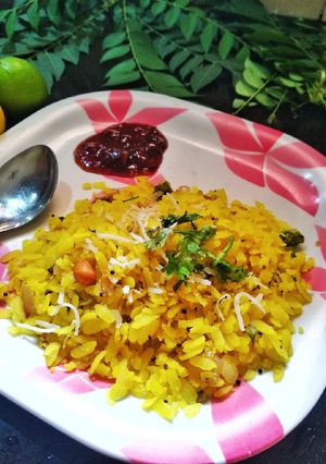 A picture of Nagpur special 'Poha'.