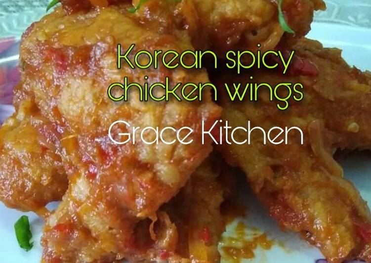 Resep Korean spicy chicken wings Anti Gagal