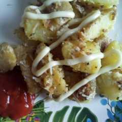 รูปของ Potato wedges creamy yummy