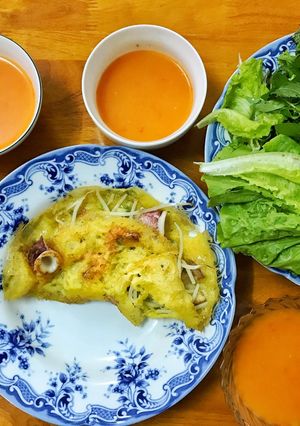 Hình của món Bánh xèo miền Trung.
