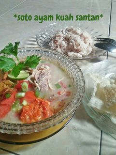 Foto resep *soto ayam kuah santan*