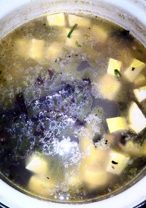 Foto resep Sup Tahu jamur ala-ala Jepun #jepang