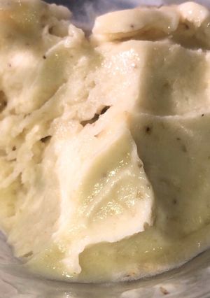 Una foto de Helado de banana casero