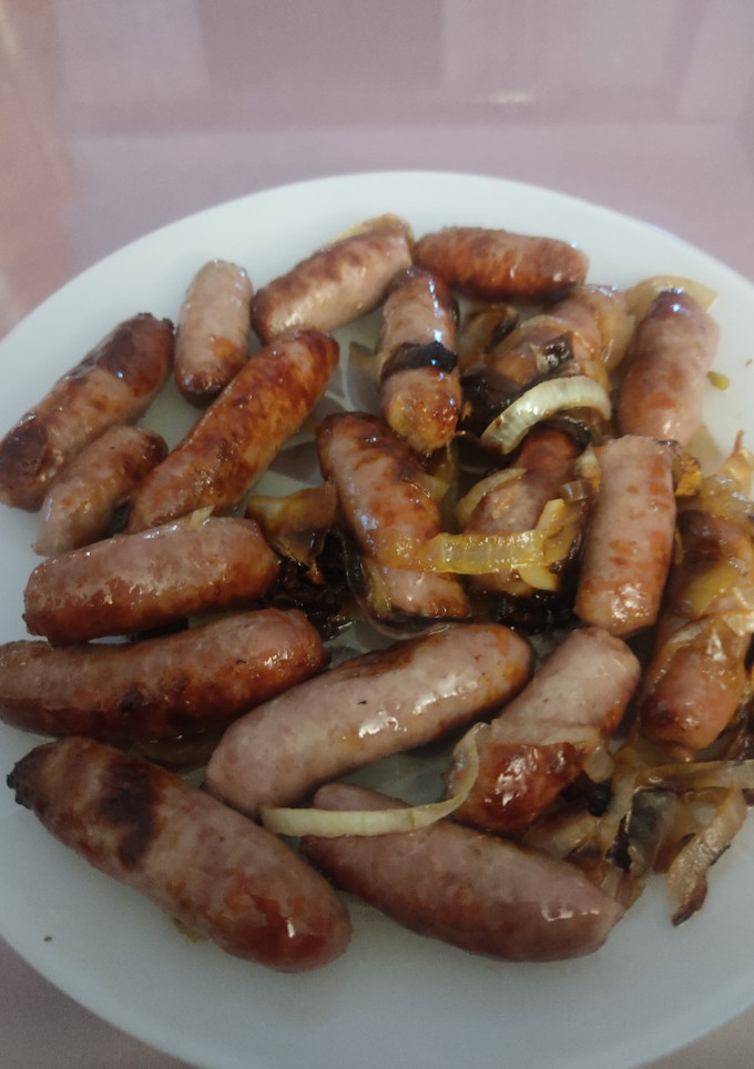 Una foto de Salchichas cocidas en freidora de aire