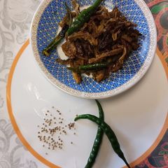A picture of Dry Bitter Gourd (karela) Aachar.