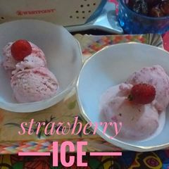 A picture of Strawberry ice cream.