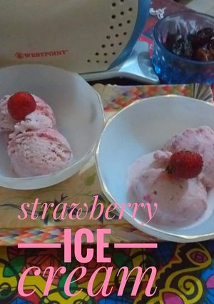 A picture of Strawberry ice cream.