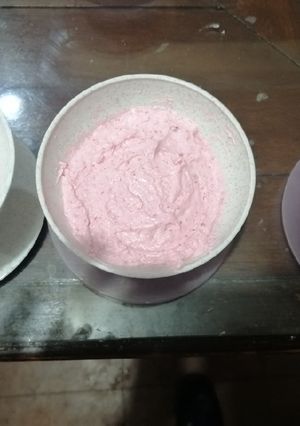 Una foto de Mousse de fresa