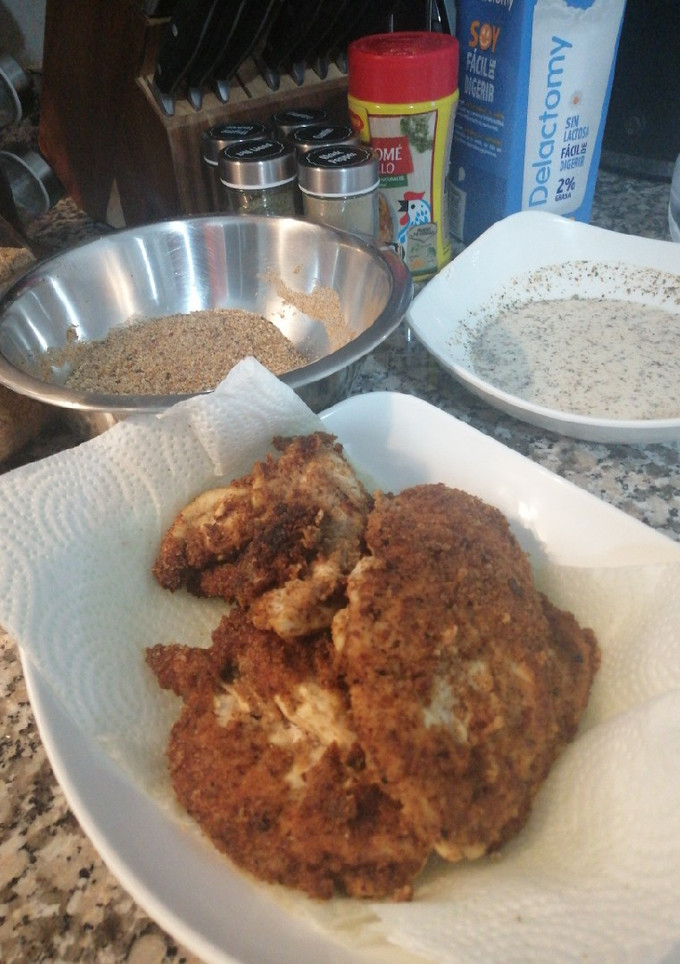 Una foto de Pechugas de pollo empanizadas 🍗